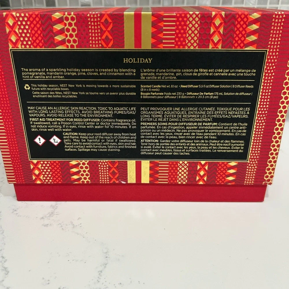 New York Holiday Classic Candle & Reed Diffuser Set NEST New York